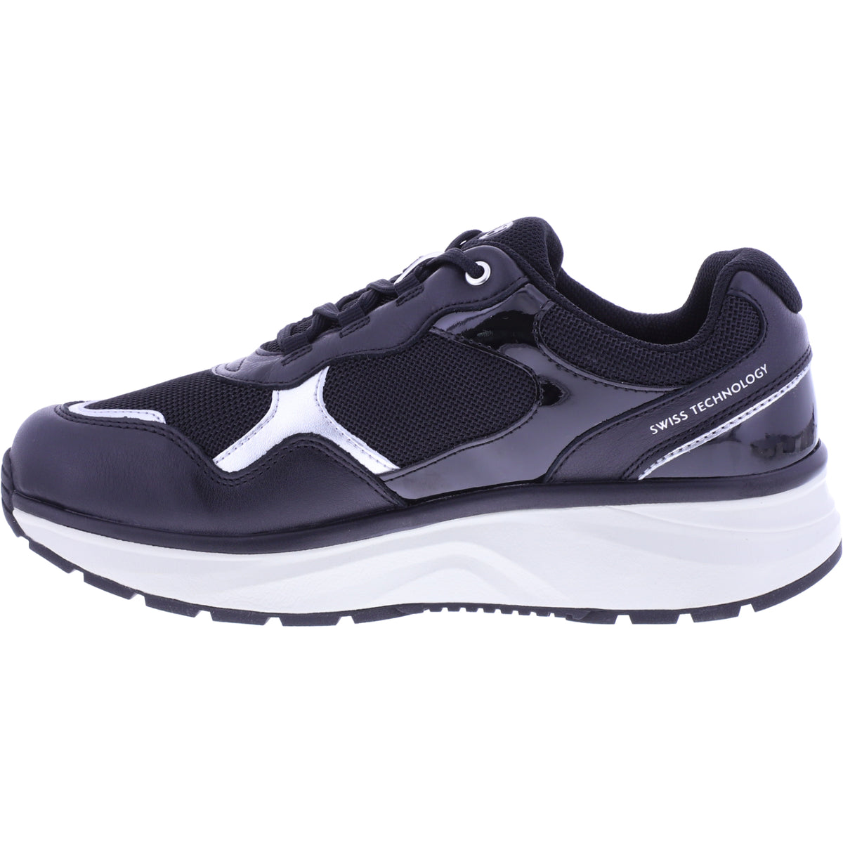 Joya | Tina III | Black-Silver | Premiumleder-Textil | Weite: H | JY148A | Damen Aktiv Schuhe