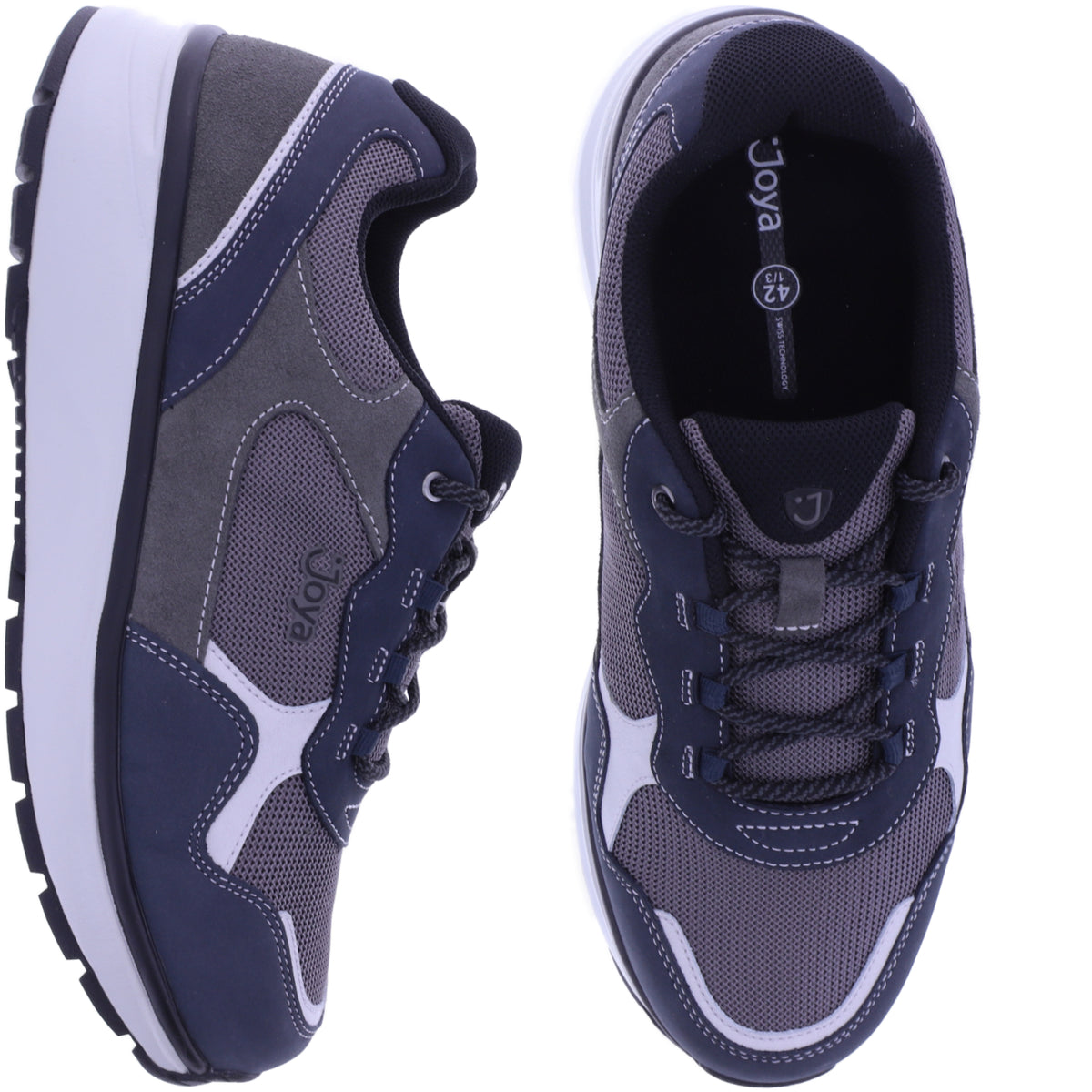 Joya | Tony III | Blue-Grey | Premium Leder-Textil | Weite: H | JY563A | Herren Aktiv Schuhe