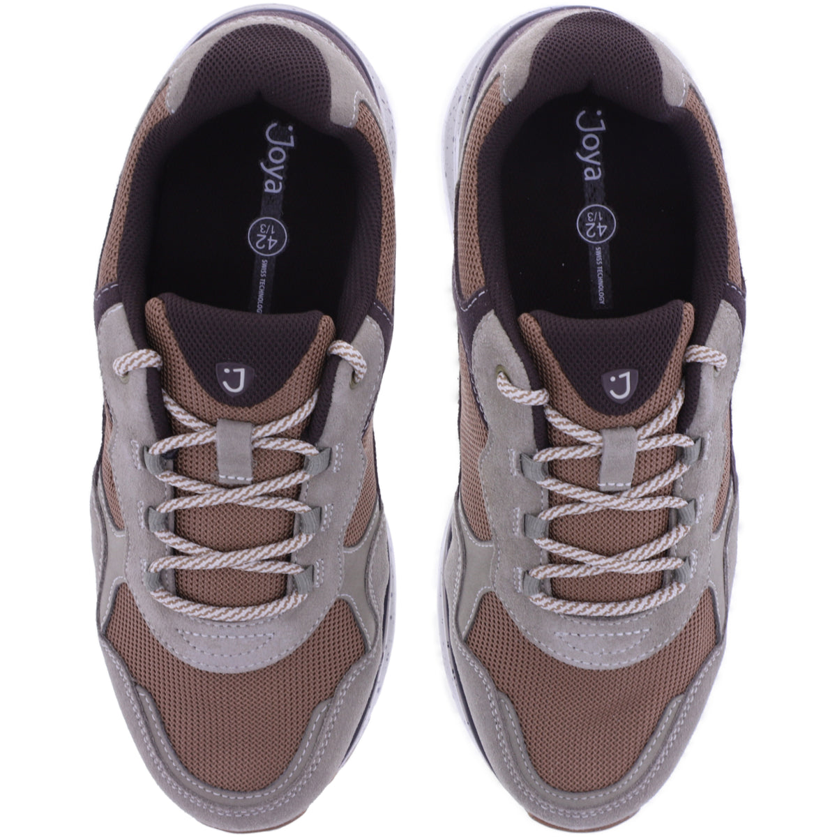 Joya | Tony III | Brown-Taupe | Premium Leder-Textil | Weite: H | JY564A | Herren Aktiv Schuhe
