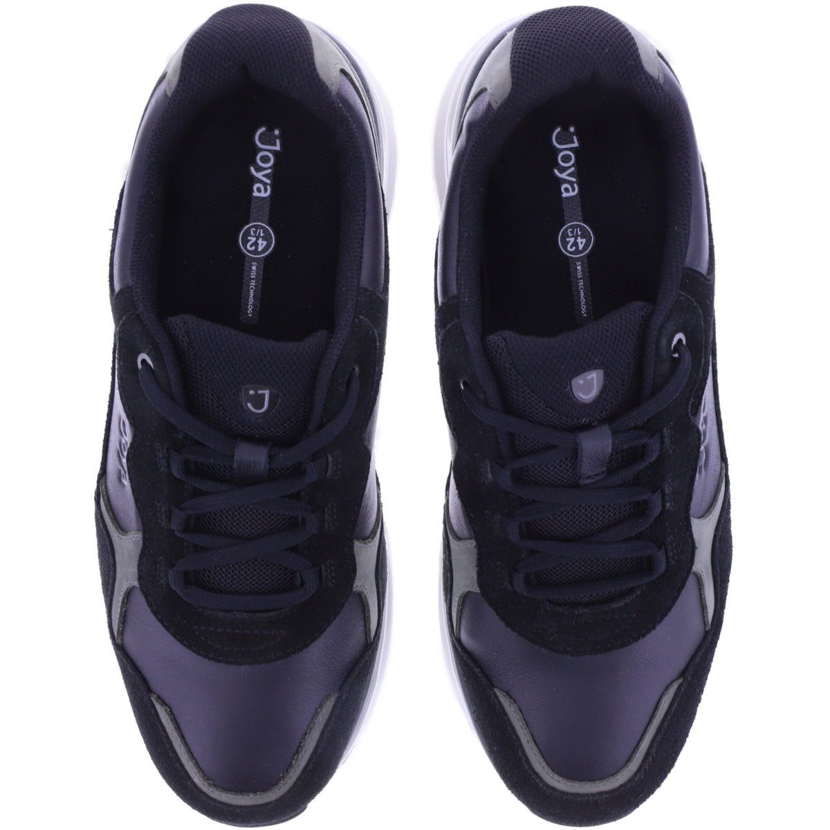 Joya | Tony III | Black-Schwarz | Premium Leder-Textil | Weite: H | JY597A | Herren Aktiv Schuhe