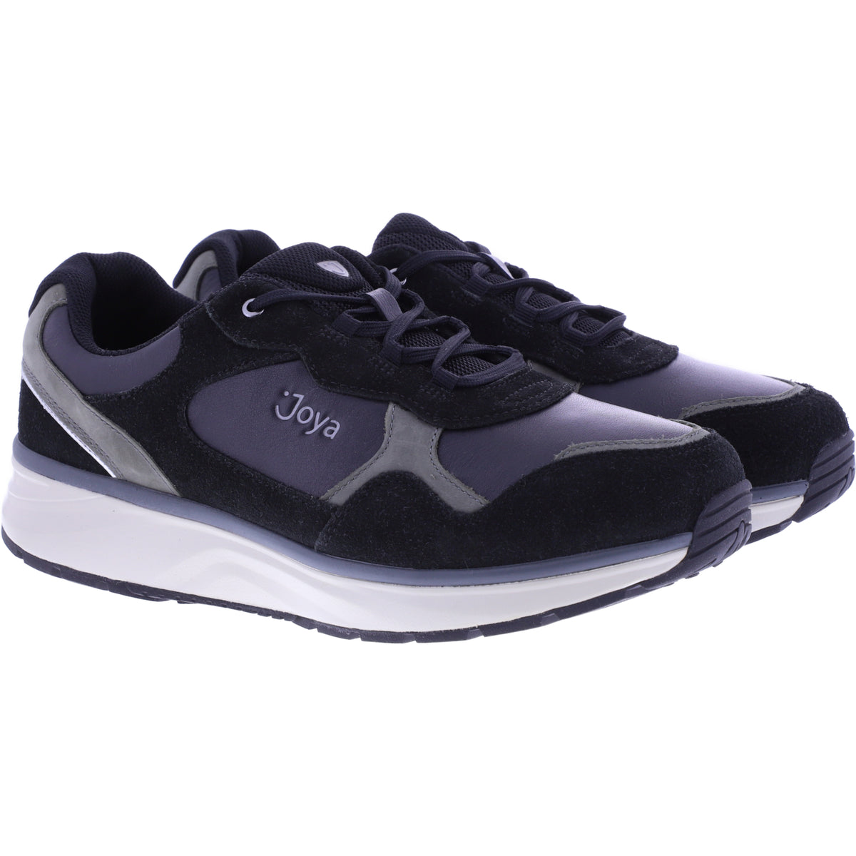Joya | Tony III | Black-Schwarz | Premium Leder-Textil | Weite: H | JY597A | Herren Aktiv Schuhe
