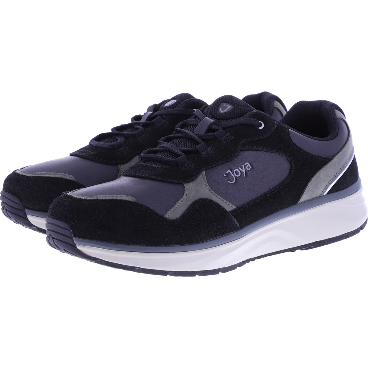 Joya | Tony III | Black-Schwarz | Premium Leder-Textil | Weite: H | JY597A | Herren Aktiv Schuhe