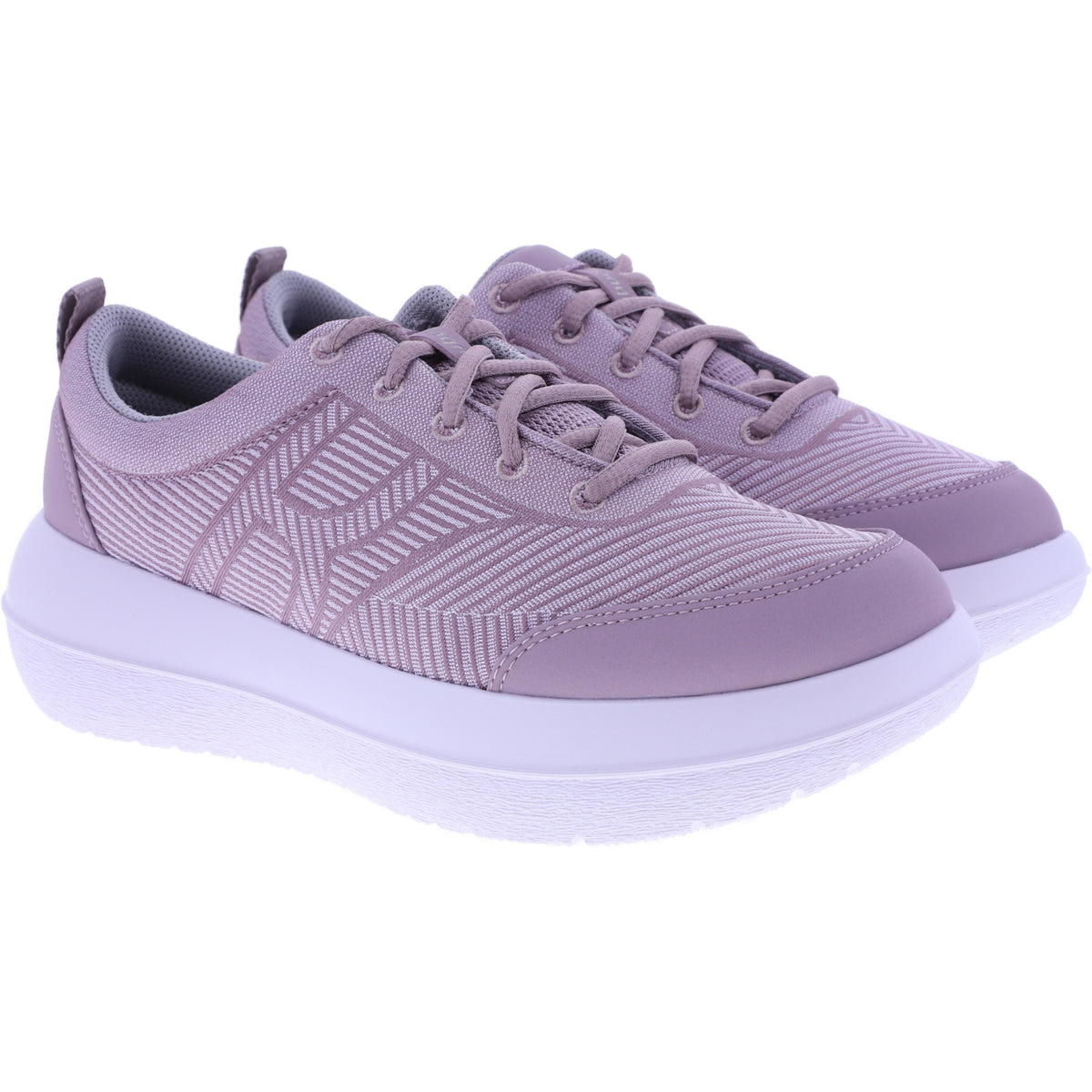 kybun | Bauma 20 | Pink-Altrosa | Jacquard Stoff | Strato-Sohle | Damen Premium Aktiv Schnürer