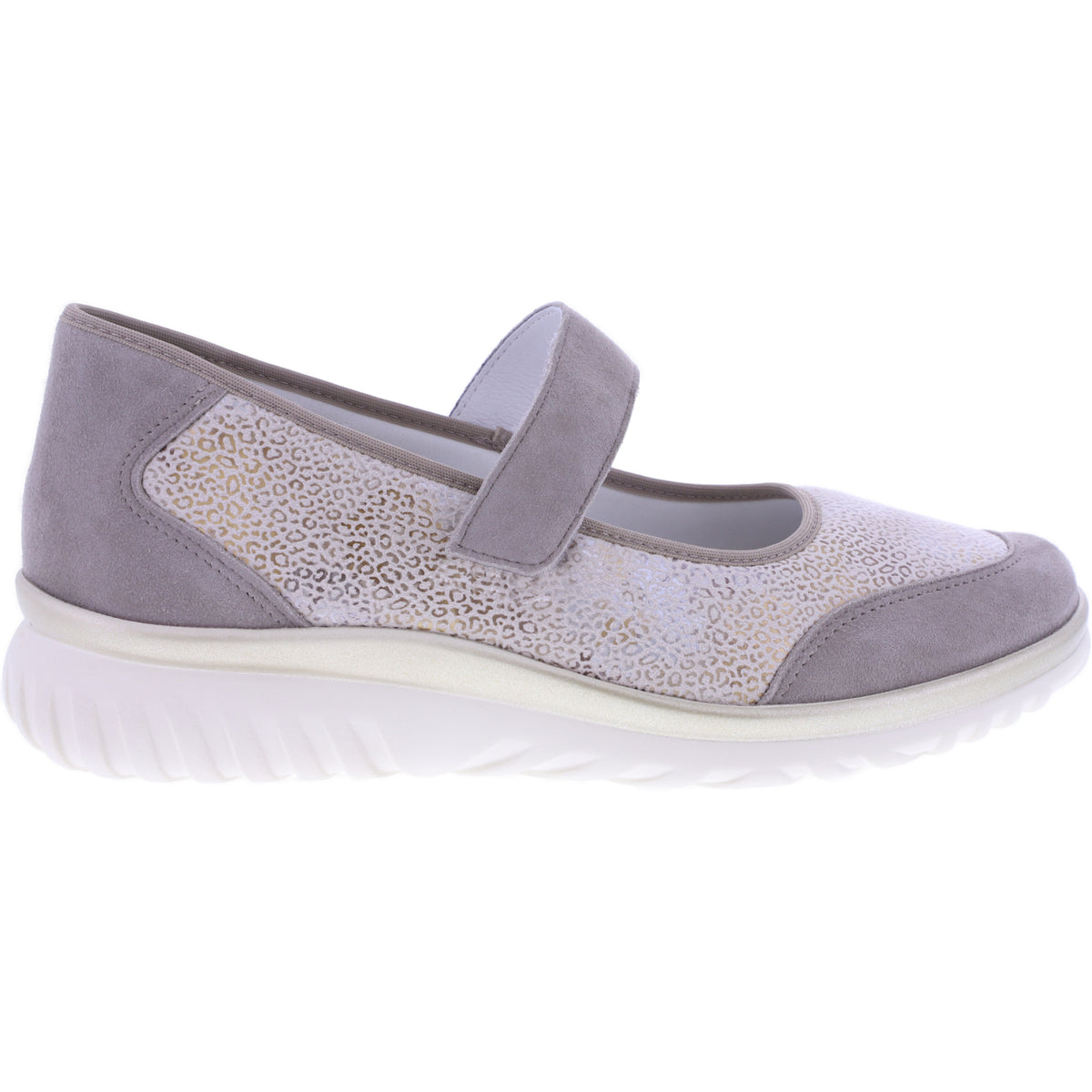 Semler | Lena | Panna-Taupe | Nubukleder-Stretch | Weite: H | L5425 | Damen Komfort-Ballerinas
