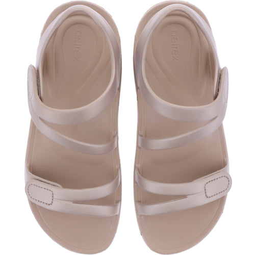Aetrex Schuhe - L8012W - Jillian - Champagner - Damen Badeschuhe mit integrierter Dämpfung & Fußbett
