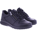 Semler | Larissa | Schwarz | Soft-Nappaleder | Weite: K | L8235 | Damen Komfort-Schnürer