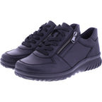 Semler | Larissa | Schwarz | Soft-Nappaleder | Weite: K | L8235 | Damen Komfort-Schnürer