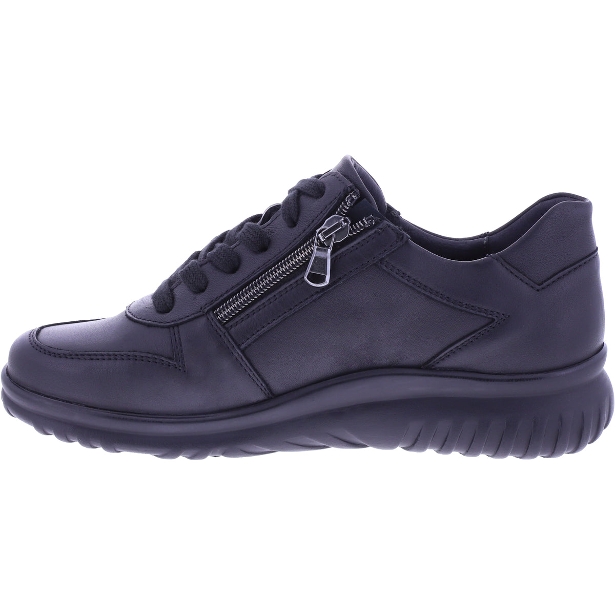 Semler | Larissa | Schwarz | Soft-Nappaleder | Weite: K | L8235 | Damen Komfort-Schnürer
