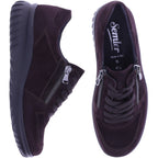 Semler | Larissa | Espresso | Samt-Nubukleder | Weite: K | L8235 | Damen Komfort-Schnürer