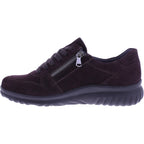 Semler | Larissa | Espresso | Samt-Nubukleder | Weite: K | L8235 | Damen Komfort-Schnürer