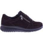 Semler | Larissa | Espresso | Samt-Nubukleder | Weite: K | L8235 | Damen Komfort-Schnürer