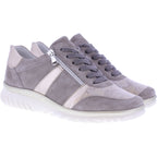 Semler | Larissa | Panna-Düne | Nubukleder-Stretch | Weite: K | L8315 | Damen Komfort-Schnürer