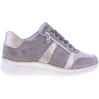 Semler | Larissa | Panna-Düne | Nubukleder-Stretch | Weite: K | L8315 | Damen Komfort-Schnürer