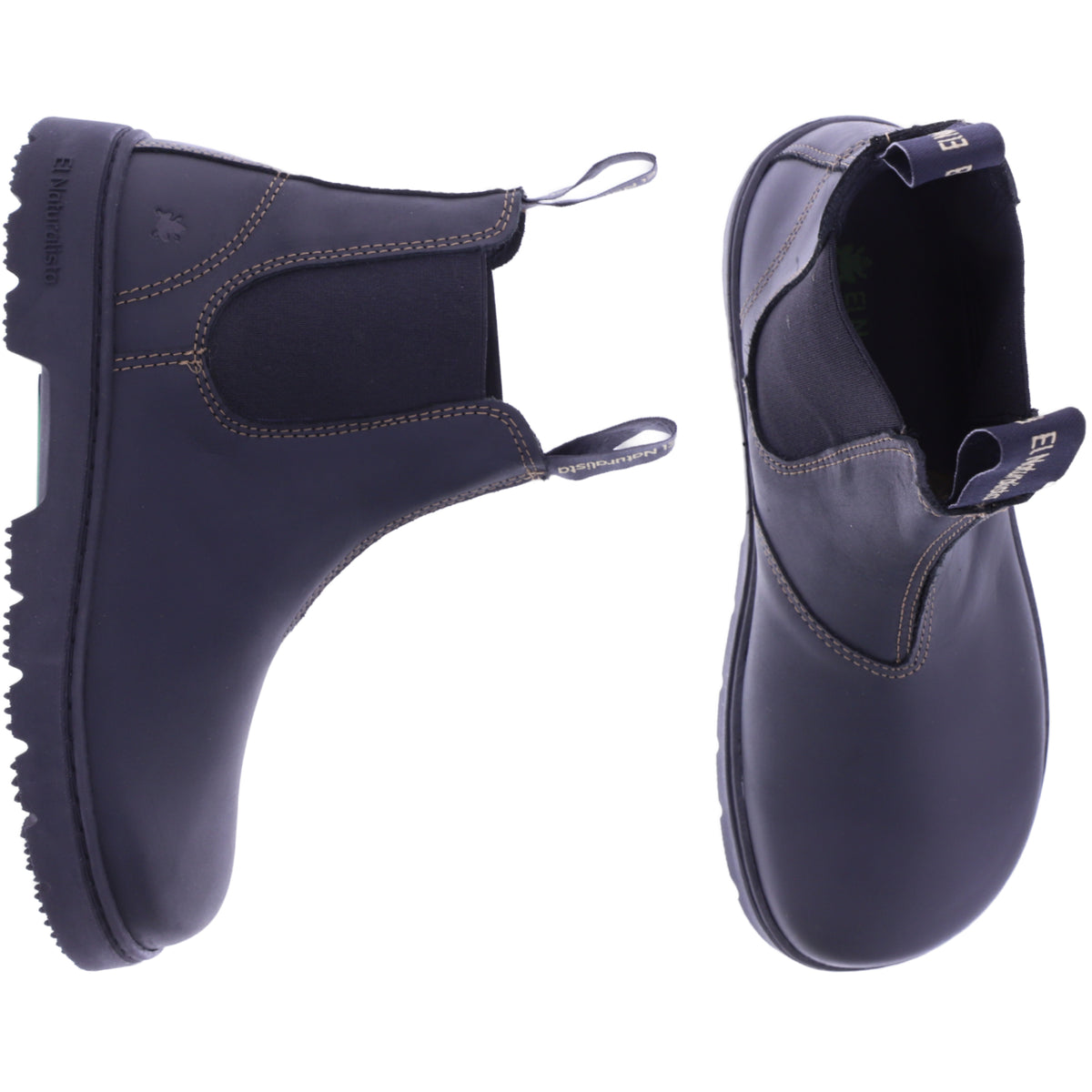 El Naturalista | Nomada | N5262 | Schwarz Nubukleder | Unisex Barfuß-Chelsea-Boots