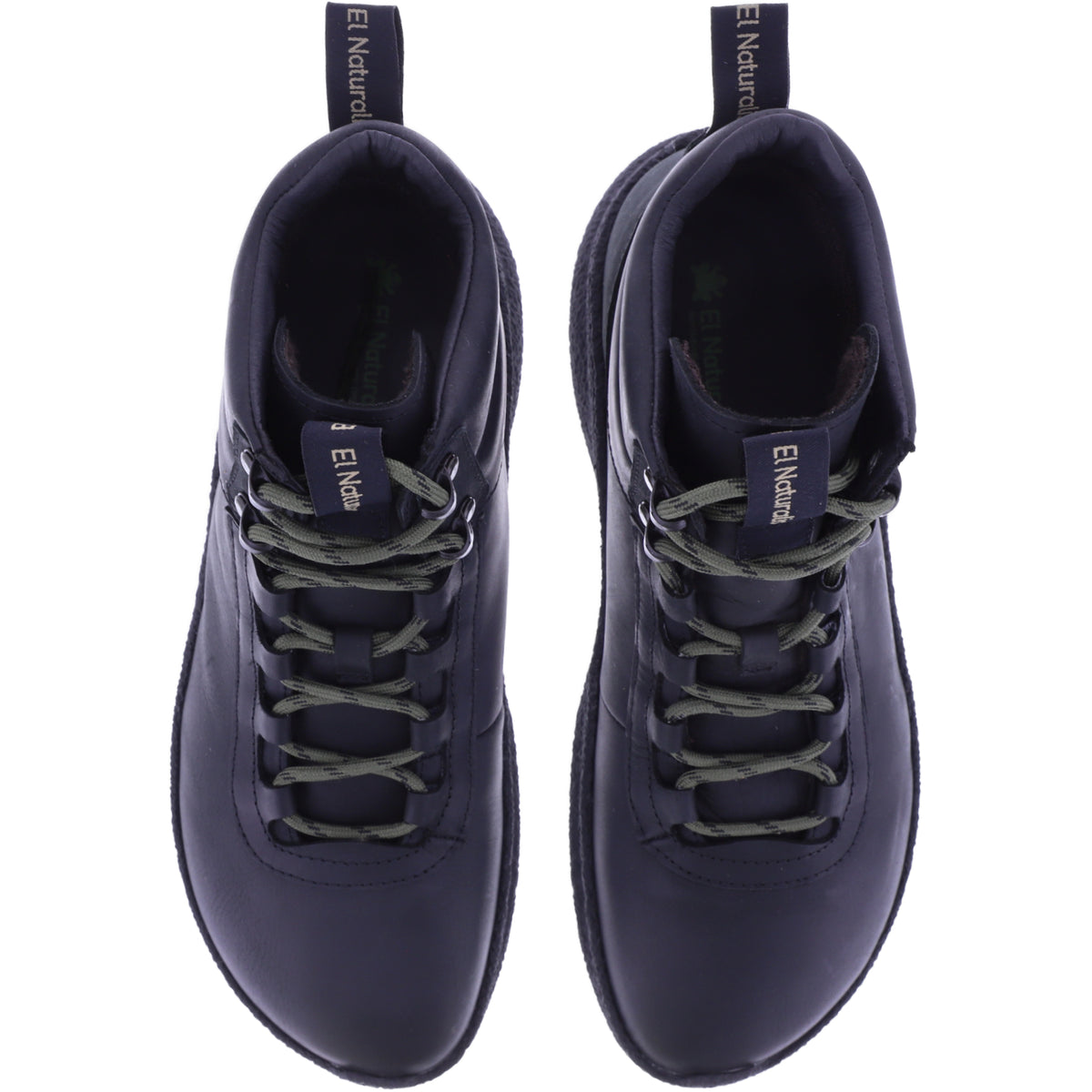 El Naturalista | Oroel | N5436 | Black-Schwarz geöltes Nubukleder | Herren Barfuß-Booties
