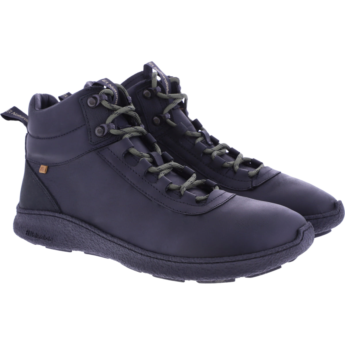 El Naturalista | Oroel | N5436 | Black-Schwarz geöltes Nubukleder | Herren Barfuß-Booties