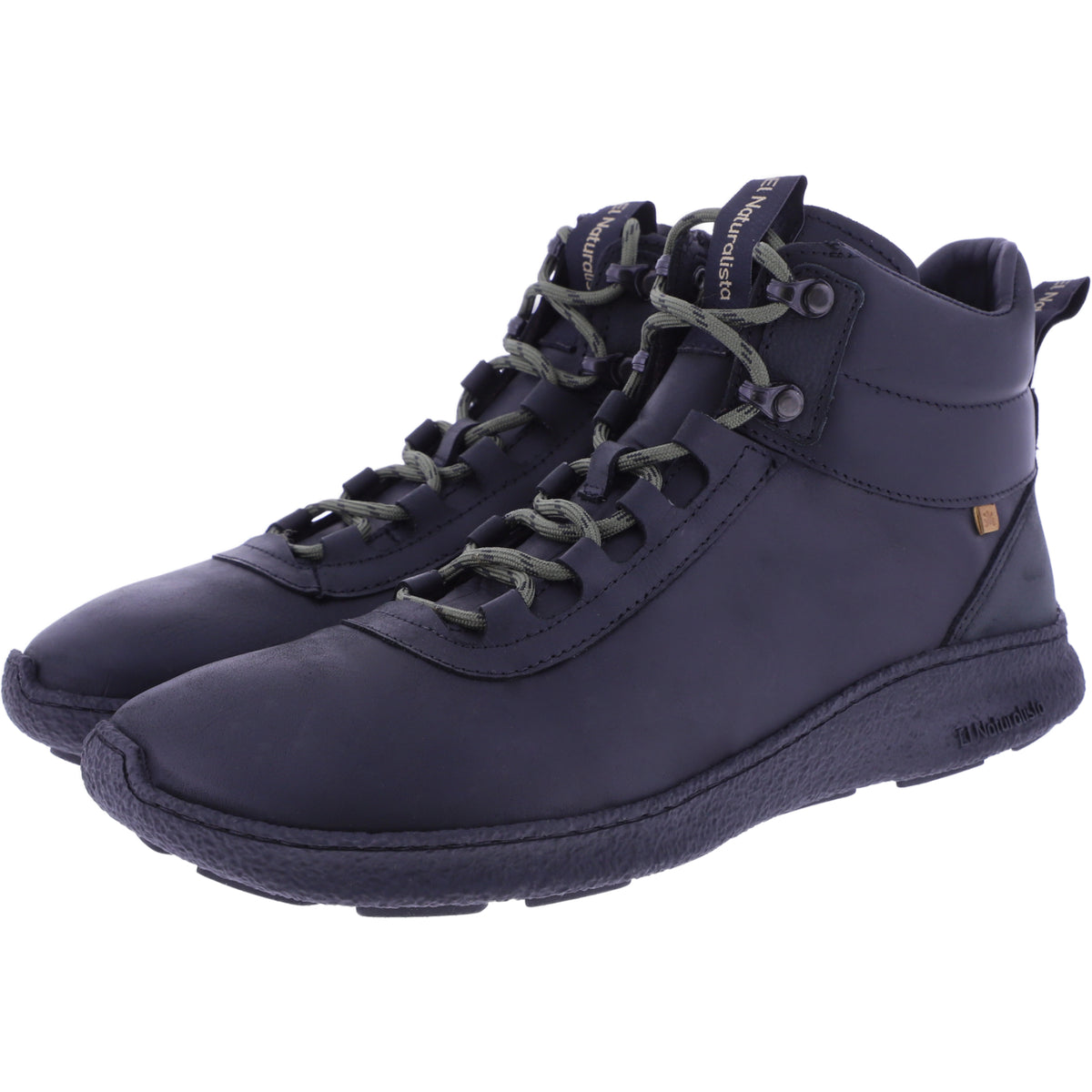 El Naturalista | Oroel | N5436 | Black-Schwarz geöltes Nubukleder | Herren Barfuß-Booties