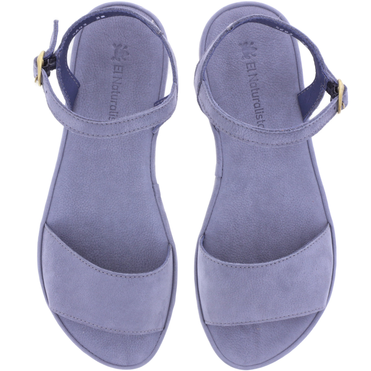 El Naturalista | Tulip | N5693 | Denim-Blau Nubukleder | Damen Barfußsandalen