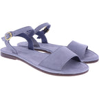 El Naturalista | Tulip | N5693 | Denim-Blau Nubukleder | Damen Barfußsandalen