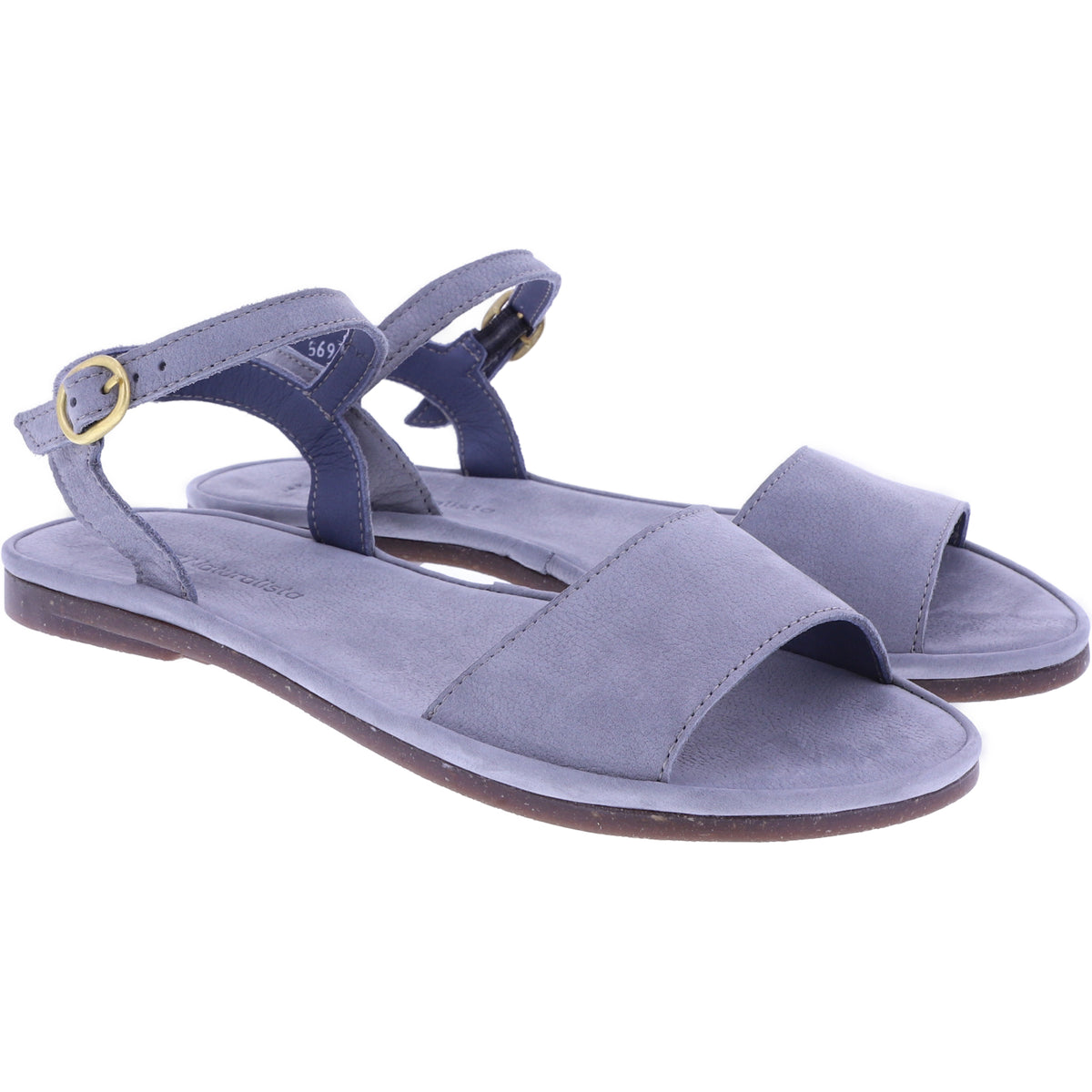 El Naturalista | Tulip | N5693 | Denim-Blau Nubukleder | Damen Barfußsandalen