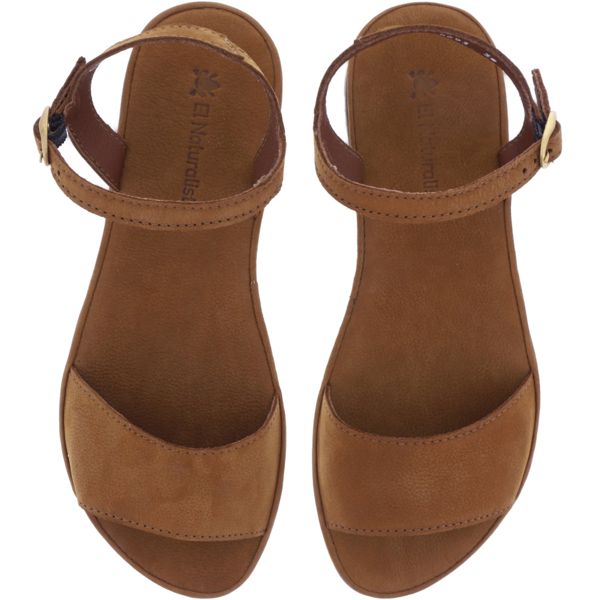 El Naturalista | Tulip | N5693 | Cuero-Braun Nubukleder | Damen Barfußsandalen