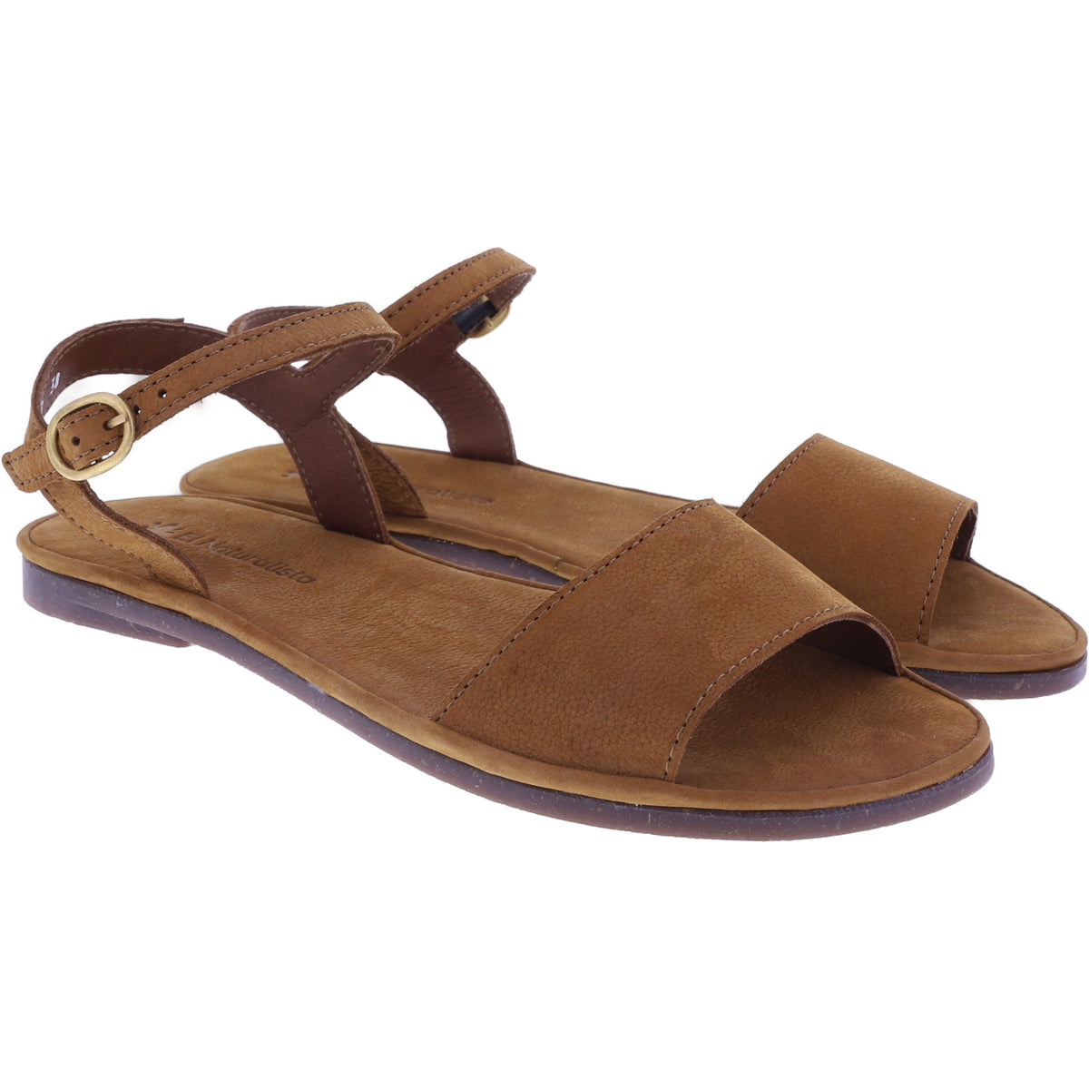 El Naturalista | Tulip | N5693 | Cuero-Braun Nubukleder | Damen Barfußsandalen