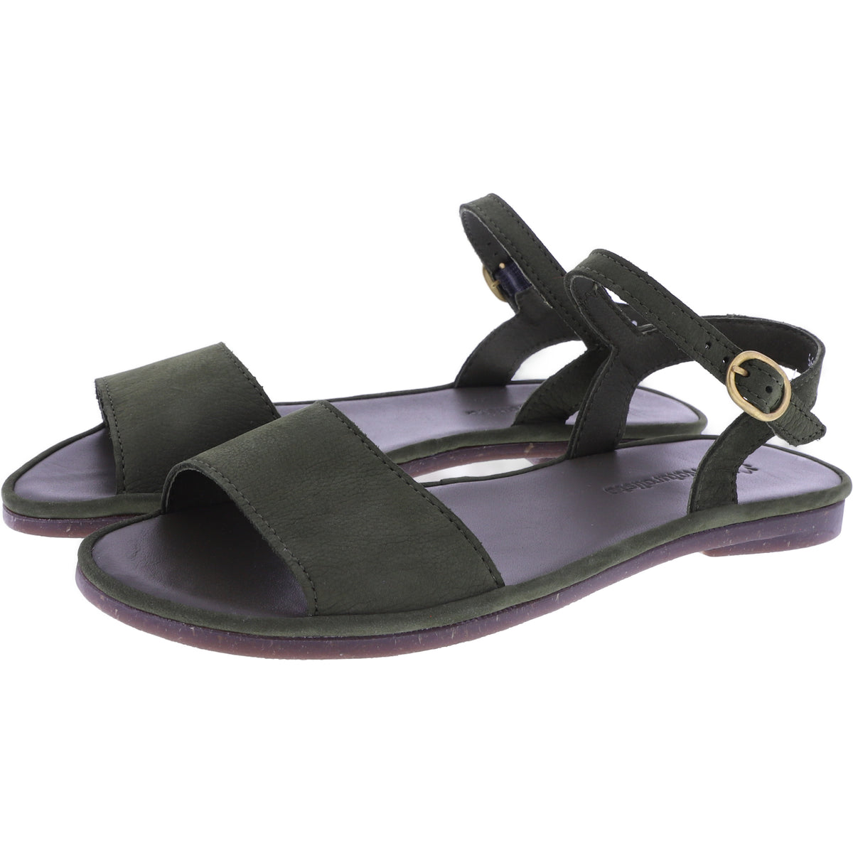 El Naturalista | Tulip | N5693 | Kaki-Olive Nubukleder | Damen Barfußsandalen