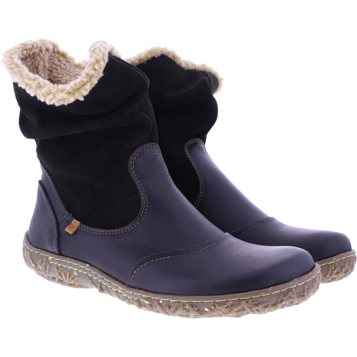 El Naturalista | Nido | N758 | Black-Schwarz | Kalbsleder | Damen Booties