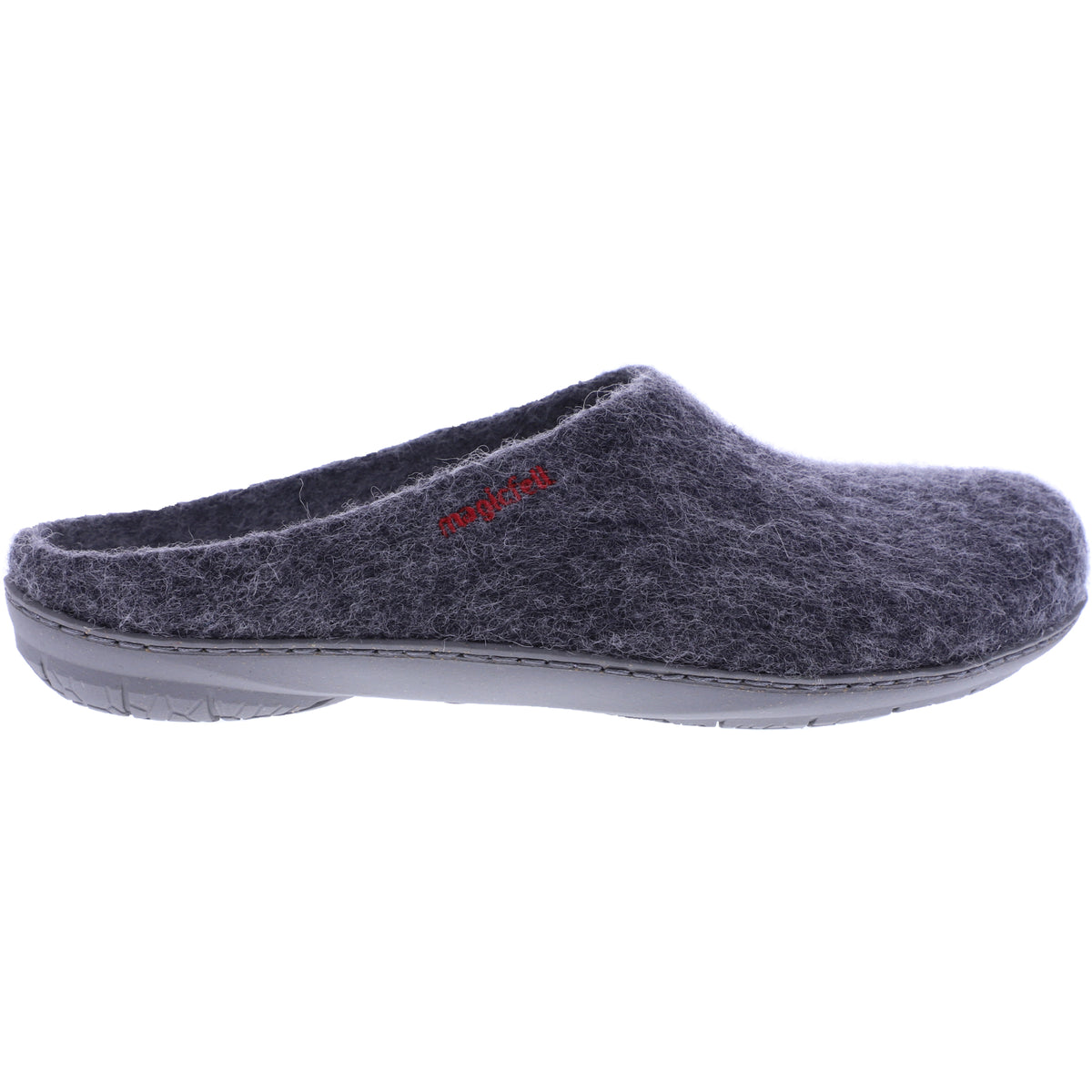 Magicfelt / Modell: PO-736 / Hausschuhe / Merinowolle / Gummisohle / Anthrazit - Unisex Clogs