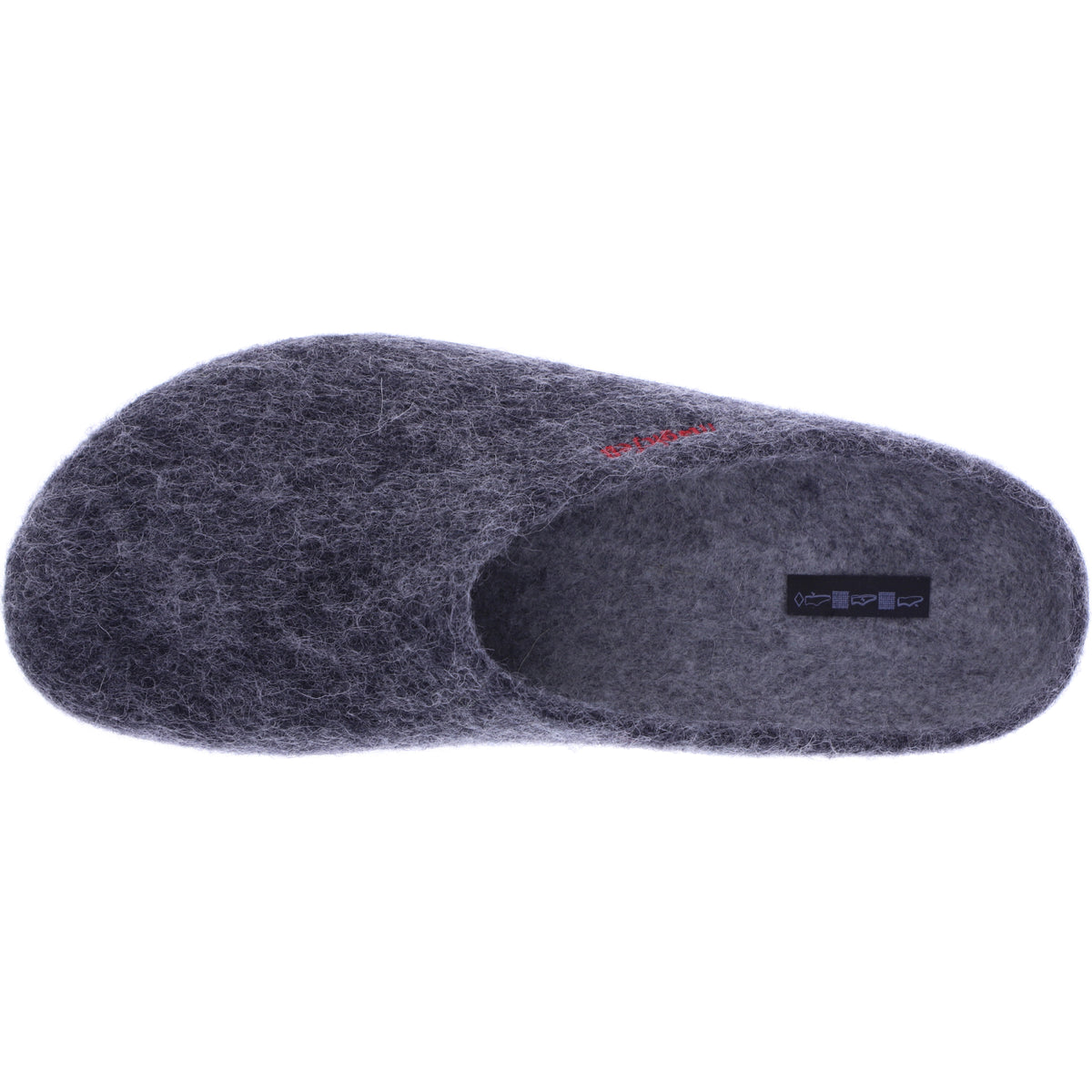 Magicfelt / Modell: PO-736 / Hausschuhe / Merinowolle / Gummisohle / Anthrazit - Unisex Clogs