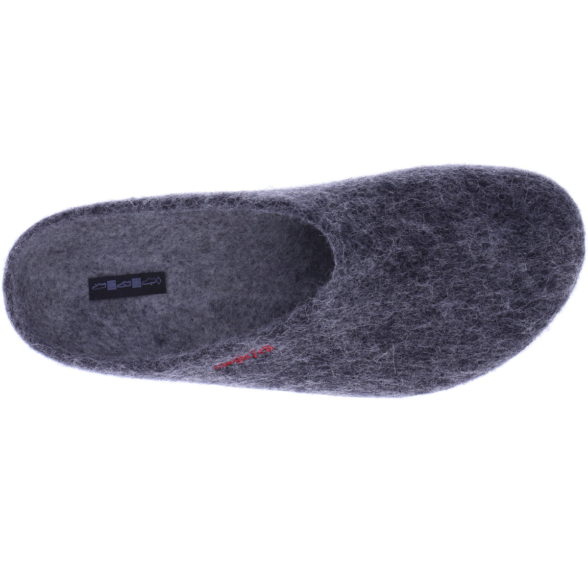 Magicfelt / Modell: PO-736 / Hausschuhe / Merinowolle / Gummisohle / Anthrazit - Unisex Clogs