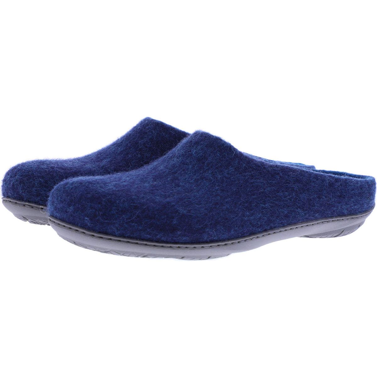 Magicfelt / Modell: PO-736 / Hausschuhe / Merinowolle / Gummisohle / Dark Petrol - Unisex Clogs
