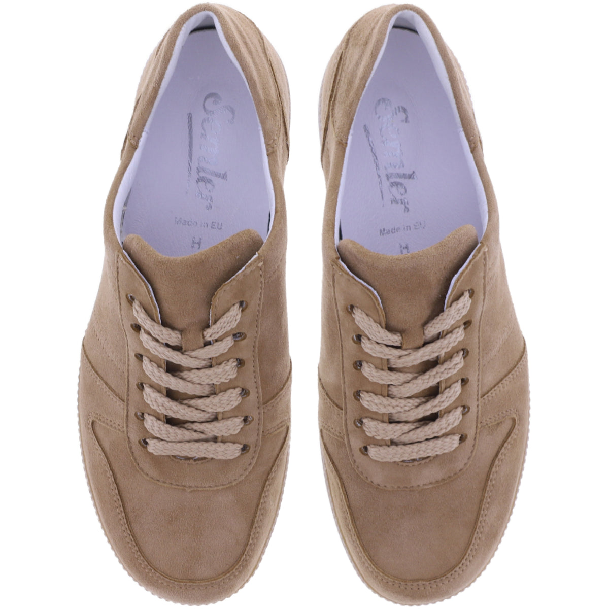Semler | Steffi | Nuss-Braun | Samt-Nubukleder | Weite: H | S4066 | Damen Komfort-Schnürer