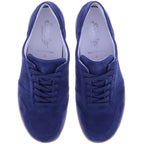 Semler | Steffi | Denim-Dunkelblau | Samt-Nubukleder | Weite: H | S4066 | Damen Komfort-Schnürer