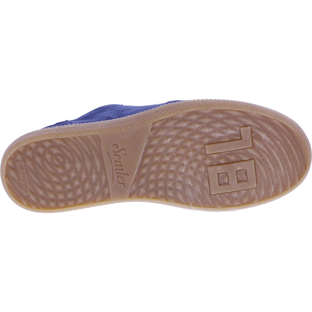 Semler | Steffi | Denim-Dunkelblau | Samt-Nubukleder | Weite: H | S4066 | Damen Komfort-Schnürer