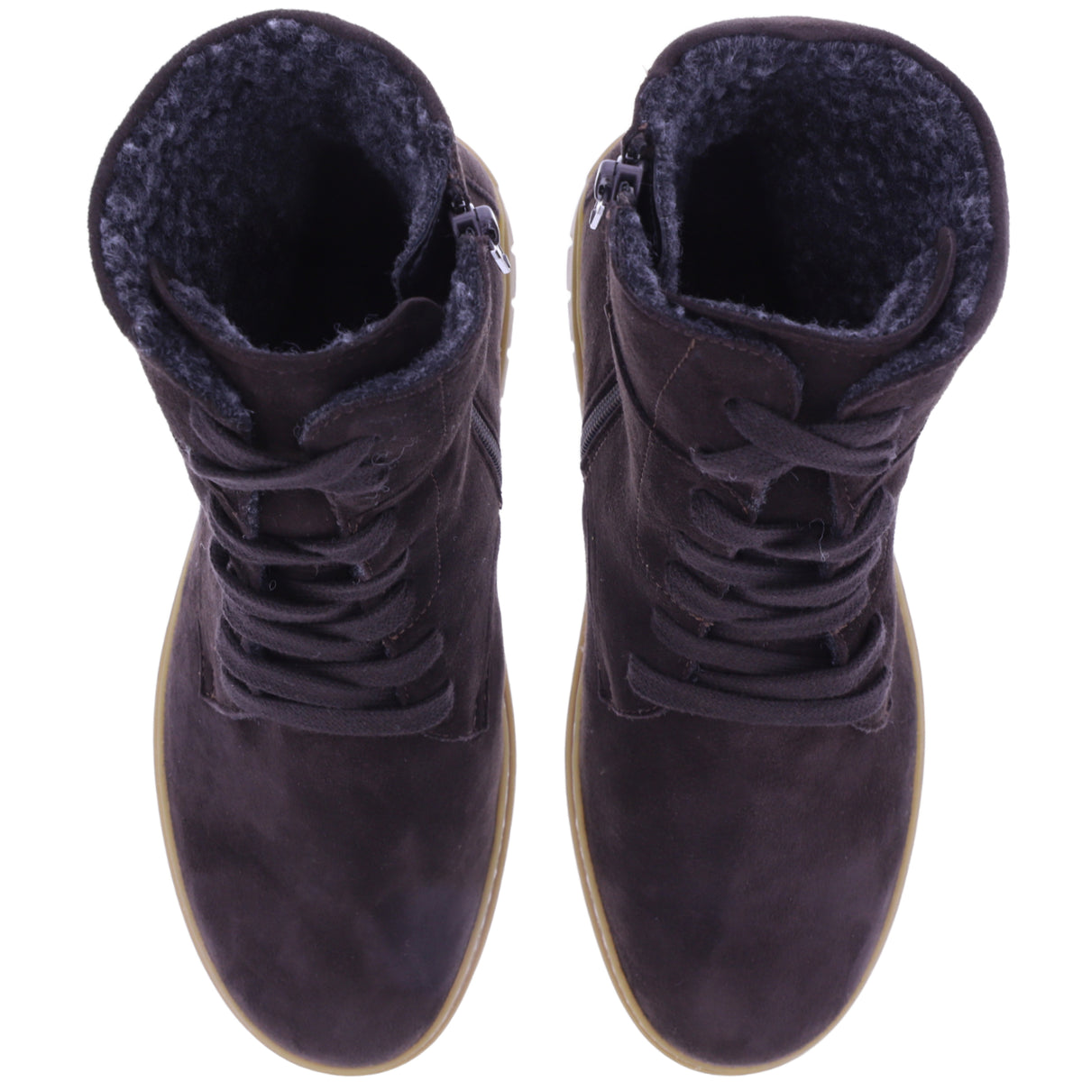 Semler | Sina | Espresso-Braun | Samt-Nubukleder | Weite: H | S50165 | Damen Komfort-Stiefelette