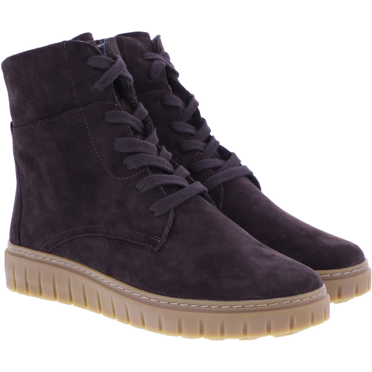 Semler | Sina | Espresso-Braun | Samt-Nubukleder | Weite: H | S50165 | Damen Komfort-Stiefelette