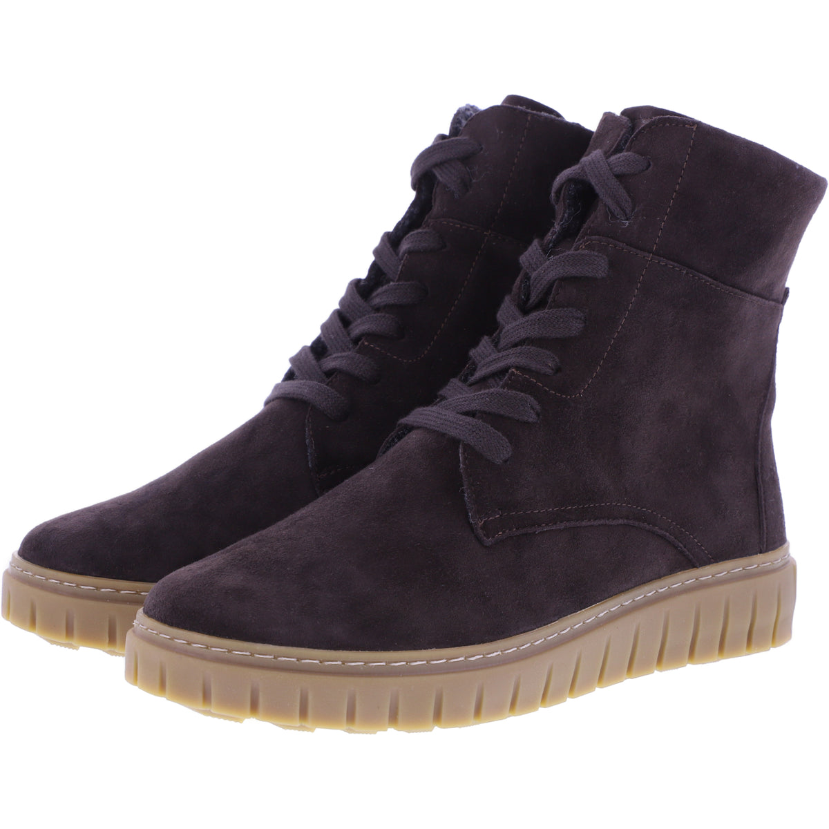 Semler | Sina | Espresso-Braun | Samt-Nubukleder | Weite: H | S50165 | Damen Komfort-Stiefelette