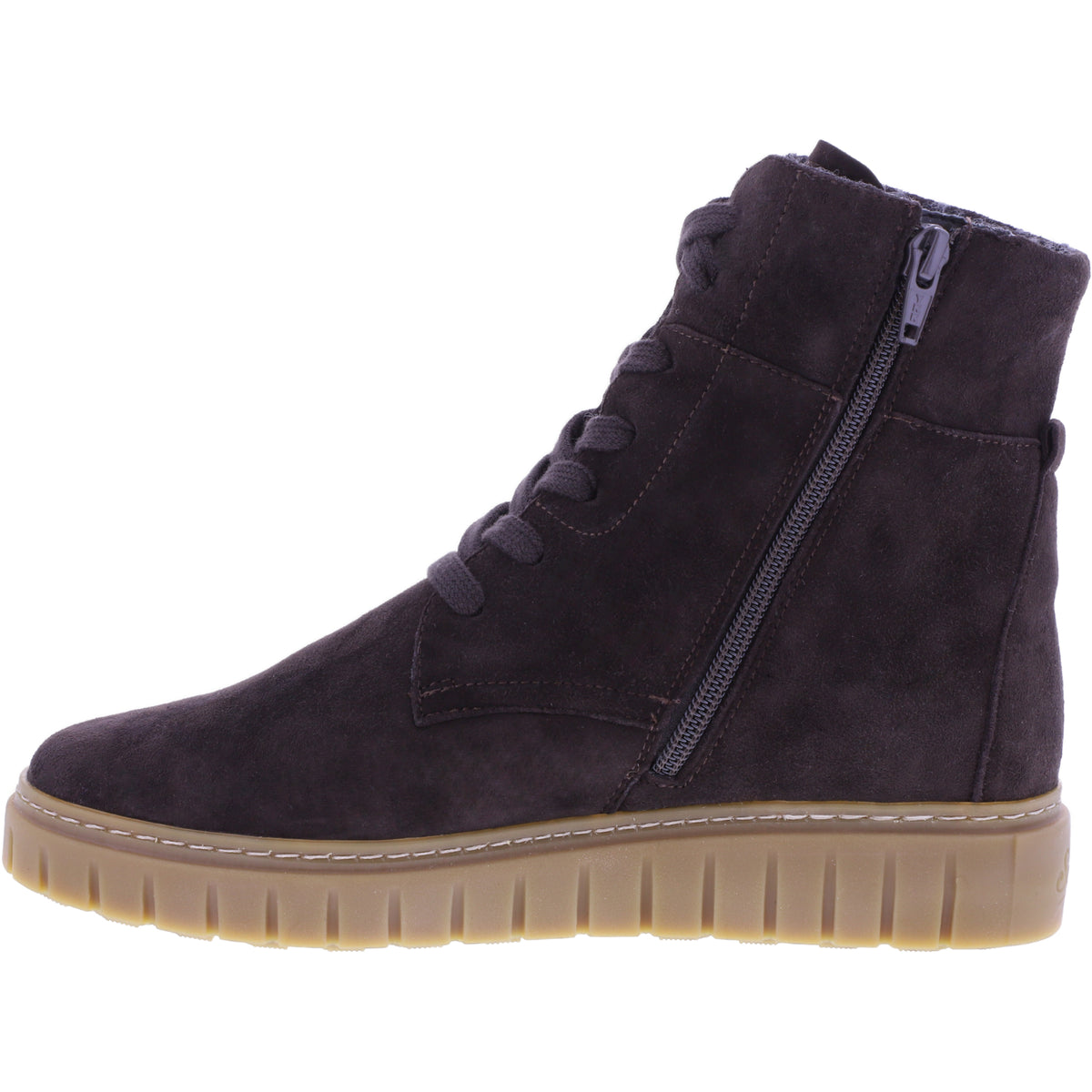 Semler | Sina | Espresso-Braun | Samt-Nubukleder | Weite: H | S50165 | Damen Komfort-Stiefelette
