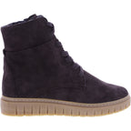 Semler | Sina | Espresso-Braun | Samt-Nubukleder | Weite: H | S50165 | Damen Komfort-Stiefelette