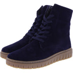 Semler | Sina | Midnightblue-Dunkelblau | Samt-Nubukleder | Weite: H | S50165 | Damen Komfort-Bootie