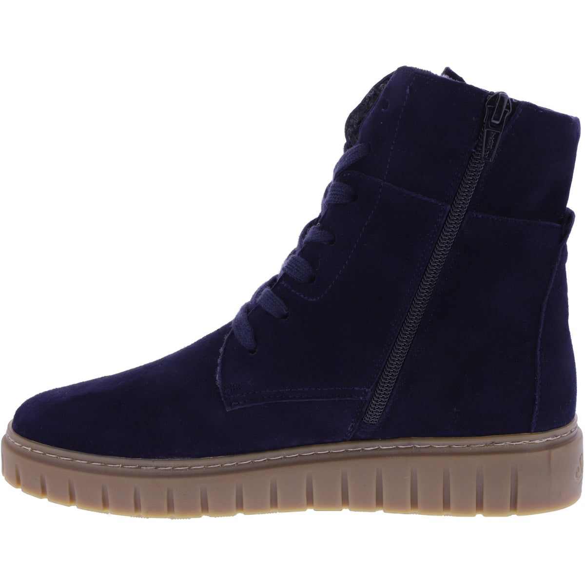 Semler | Sina | Midnightblue-Dunkelblau | Samt-Nubukleder | Weite: H | S50165 | Damen Komfort-Bootie