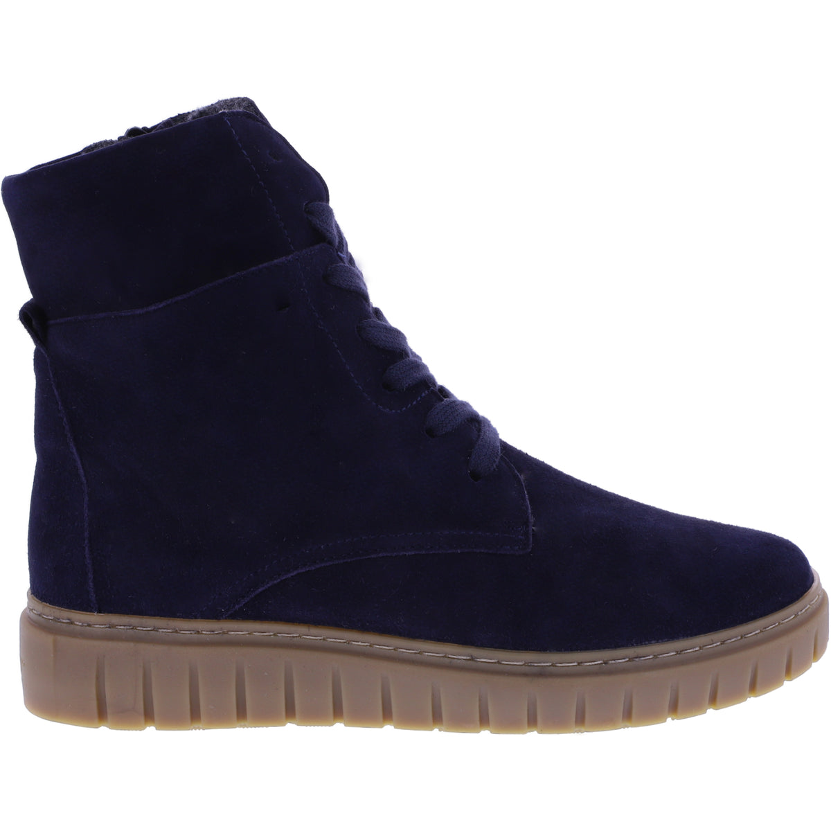 Semler | Sina | Midnightblue-Dunkelblau | Samt-Nubukleder | Weite: H | S50165 | Damen Komfort-Bootie