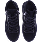 Semler | Sina | Schwarz-Samt | Samt-Nubukleder | Weite: H | S50563 | Damen Komfort-Booties