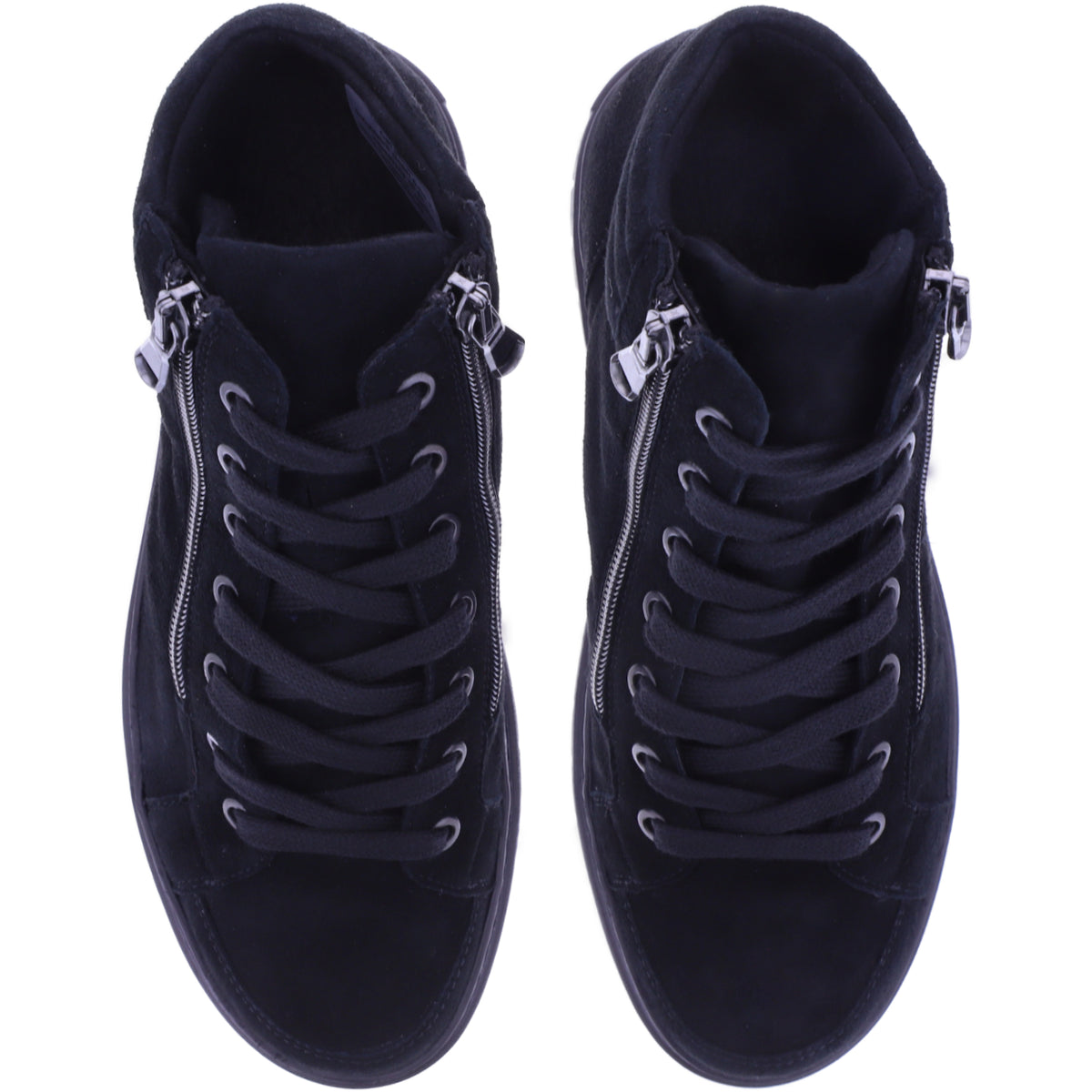Semler | Sina | Schwarz-Samt | Samt-Nubukleder | Weite: H | S50563 | Damen Komfort-Booties