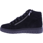 Semler | Sina | Schwarz-Samt | Samt-Nubukleder | Weite: H | S50563 | Damen Komfort-Booties