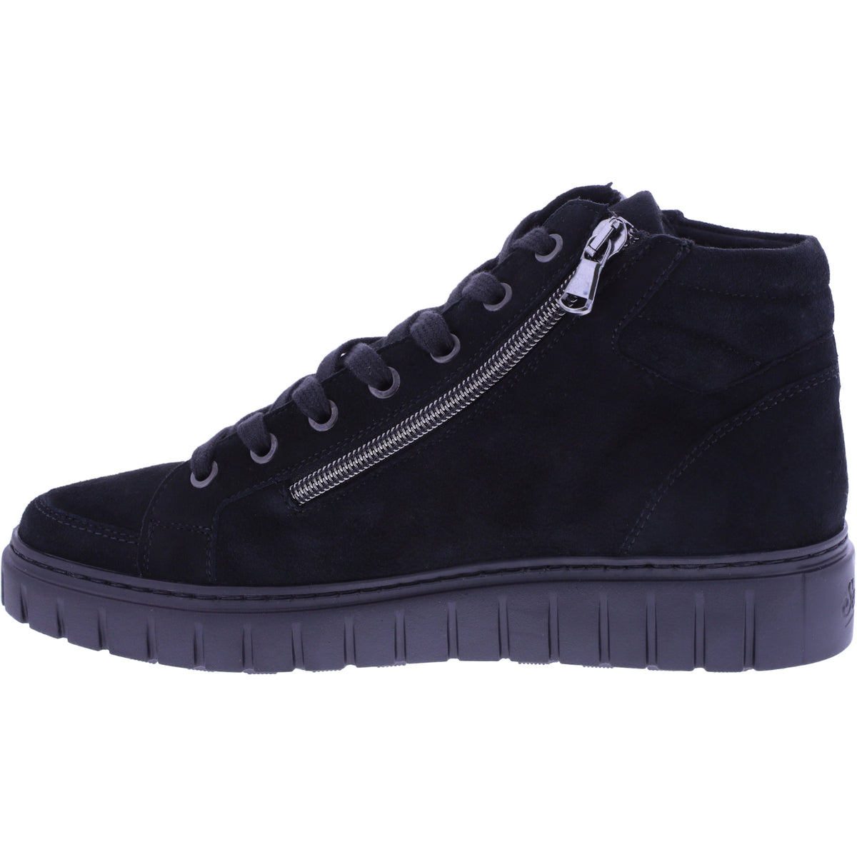 Semler | Sina | Schwarz-Samt | Samt-Nubukleder | Weite: H | S50563 | Damen Komfort-Booties