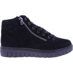 Semler | Sina | Schwarz-Samt | Samt-Nubukleder | Weite: H | S50563 | Damen Komfort-Booties