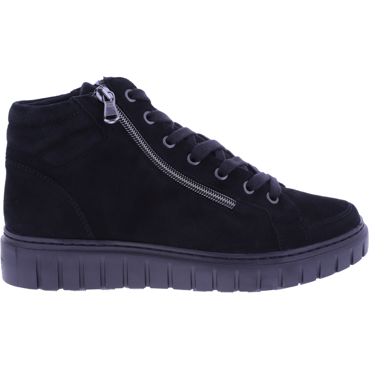 Semler | Sina | Schwarz-Samt | Samt-Nubukleder | Weite: H | S50563 | Damen Komfort-Booties