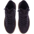 Semler | Sina | Espresso-Braun | Samt-Nubukleder | Weite: H | S50563 | Damen Komfort-Booties